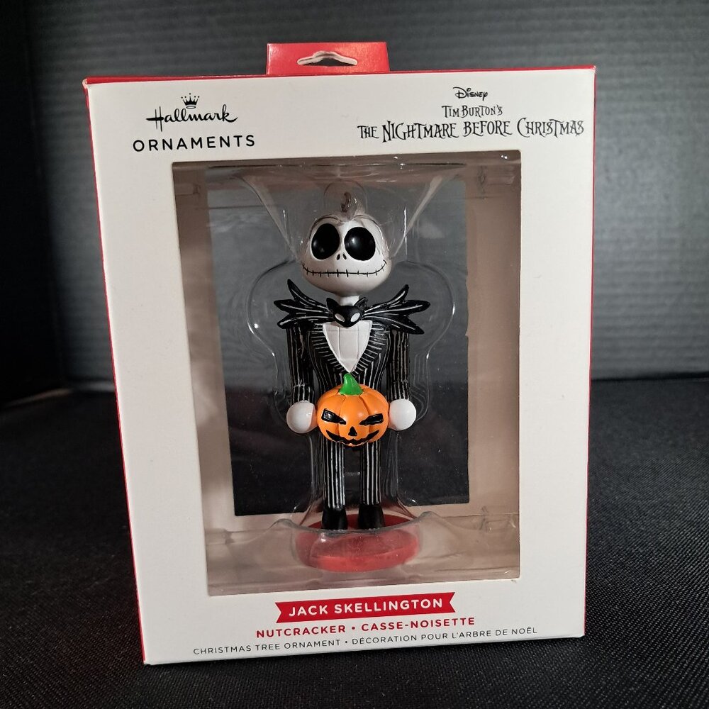 Disney Tim Burton's The Nightmare Before Christmas Jack Skellington Ornament NIB